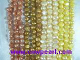 cute nugget freshwater pearl strands on sale